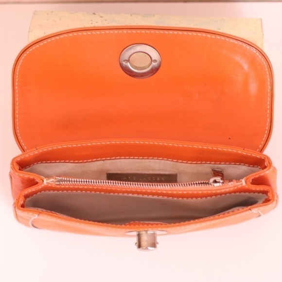 Marc Jacobs Orange Leather Clutch Mini Bag - Picture 8 of 10